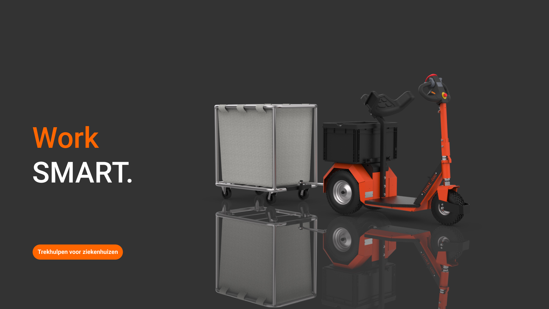 Trekken van een was kar